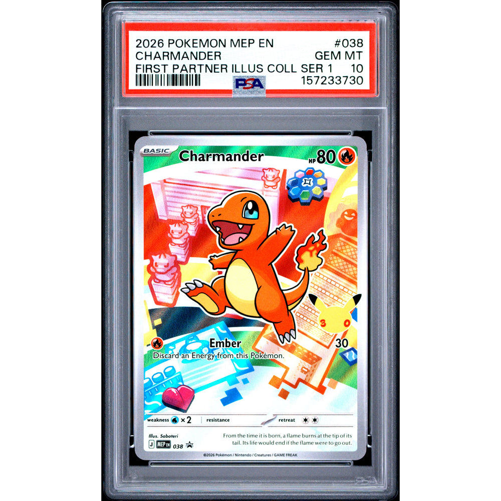 Pokémon TCG: Charmander #038 PSA 10
