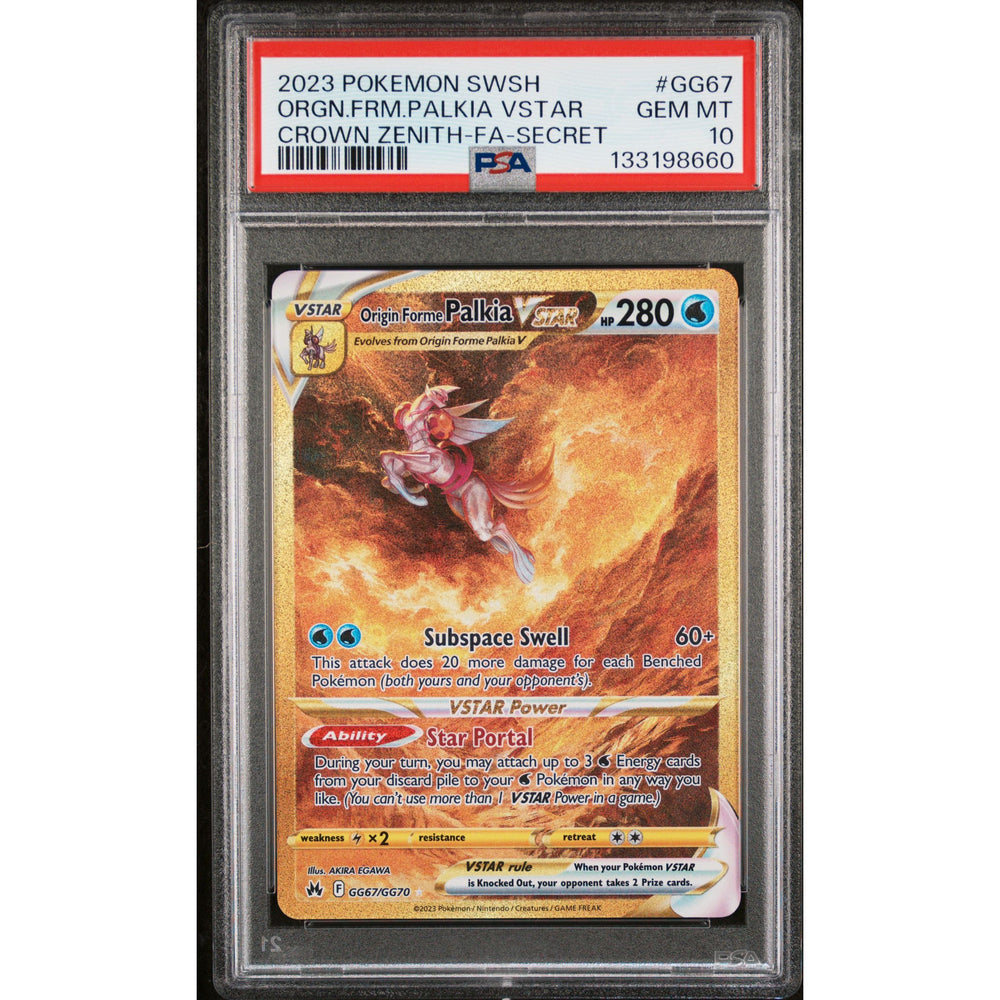 Pokémon TCG: Origin Forme Palkia Vstar #GG67 PSA 10 - Crown Zenith