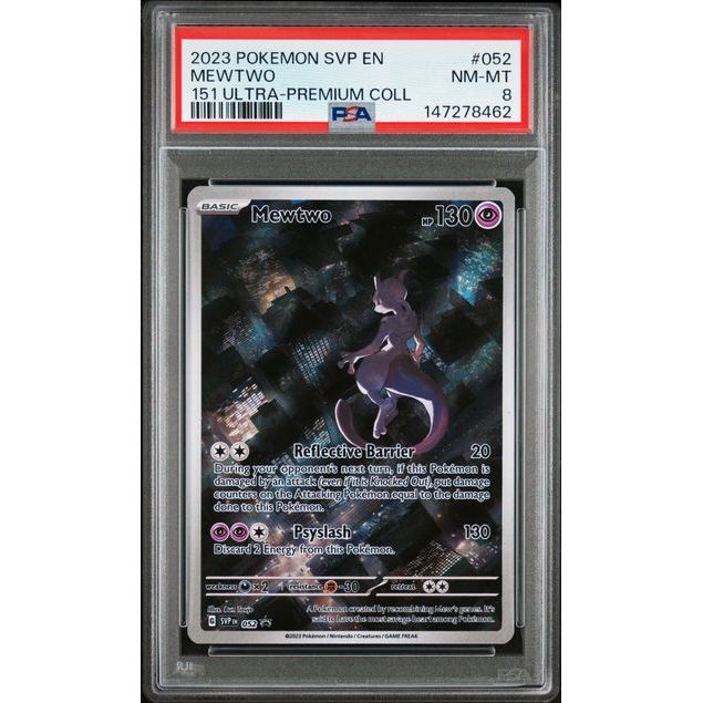 Pokémon TCG: Mewtwo #052 PSA 8-147278462
