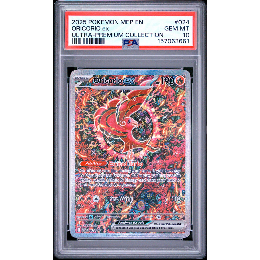 Pokémon TCG: Oricorio Ex #024 PSA 10 - Mega Evolution Promo