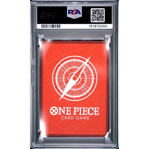 Pokémon TCG: Monkey D. Luffy {{setAbbreviation}} 001 NM PSA 10 (Back)