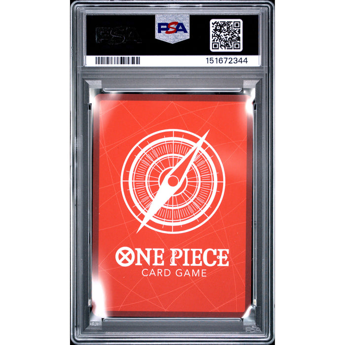 Pokémon TCG: Monkey D. Luffy {{setAbbreviation}} 001 NM PSA 10 (Back)