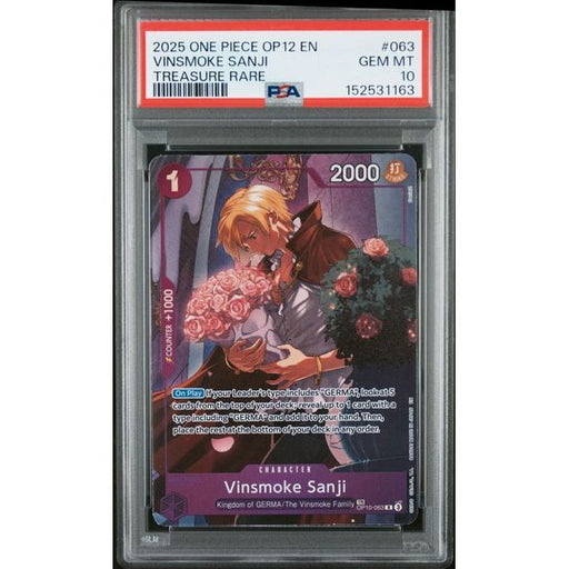 One Piece TCG: Vinsmoke Sanji #063 PSA 10-152531163