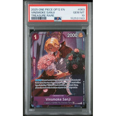 One Piece TCG: Vinsmoke Sanji #063 PSA 10