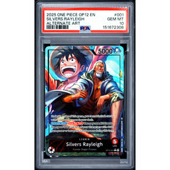 One Piece TCG: Silvers Rayleigh #001 PSA 10