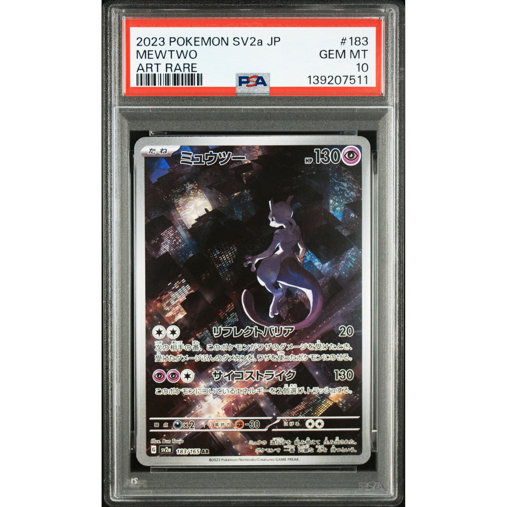 Pokémon TCG: Mewtwo #183 PSA 10 - Pokémonkort 151