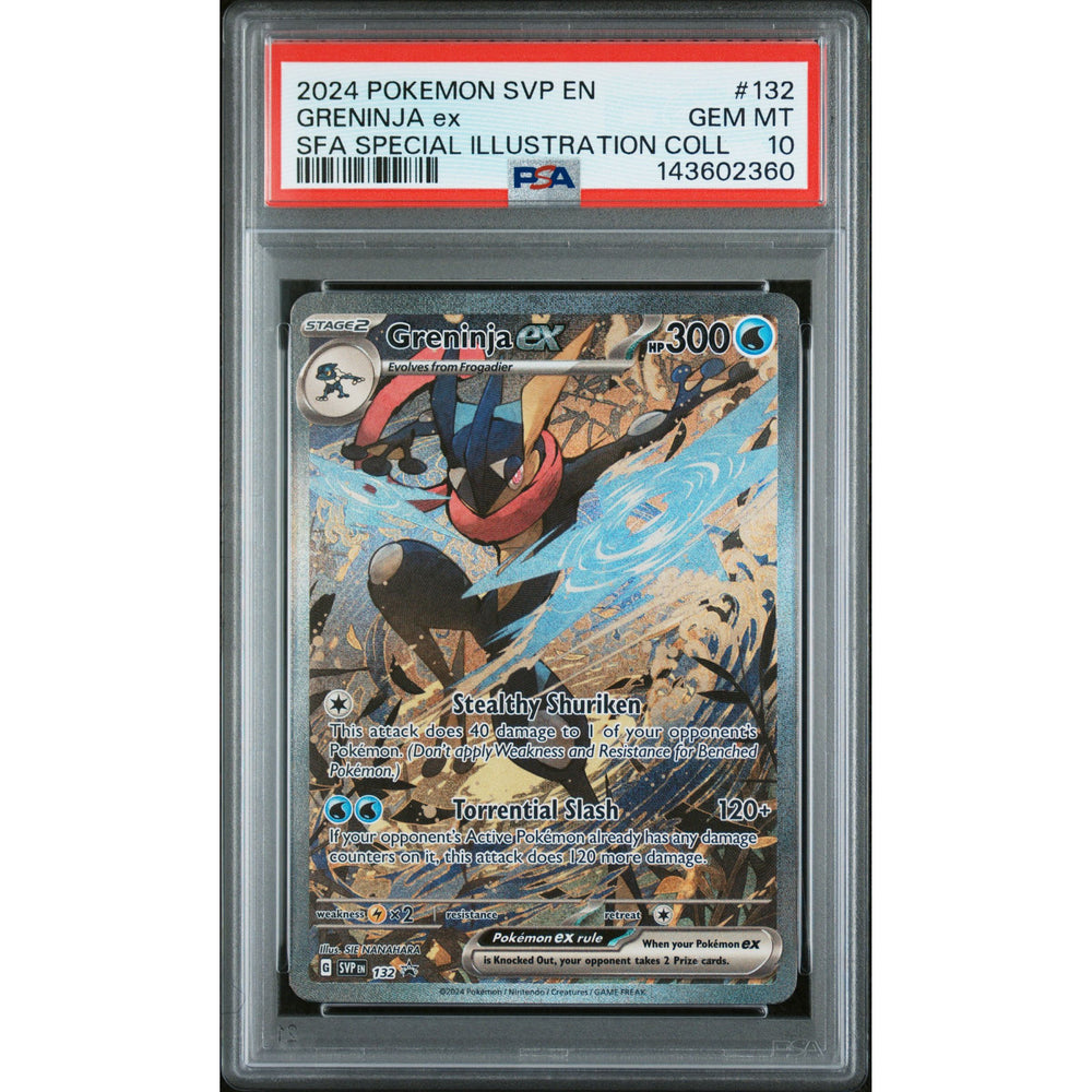 Pokémon TCG: Greninja Ex #132 PSA 10 - Scarlet & Violet Black Star Promos