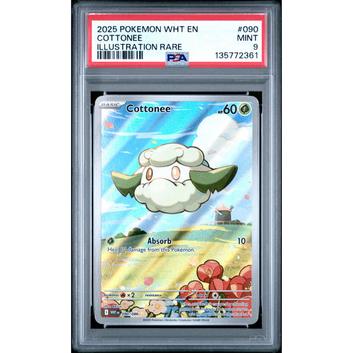 Pokémon TCG: Cottonee #090 PSA 9 - White Flare-135772361