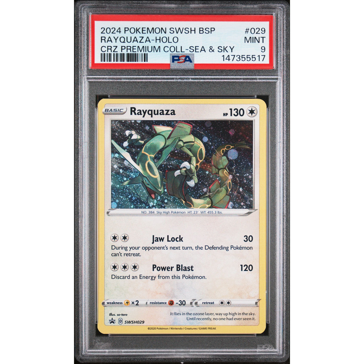 Pokémon TCG: Rayquaza Holo #029 PSA 9-147355517