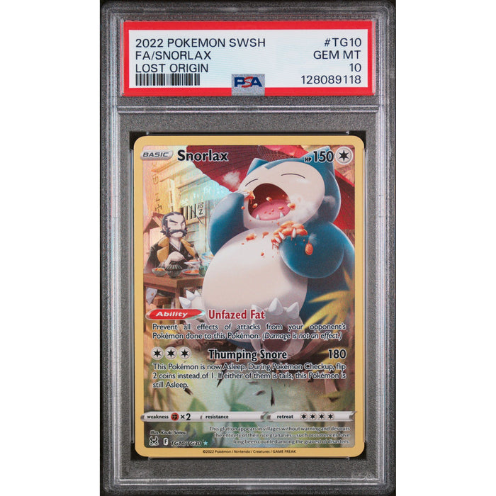 Pokémon TCG: Snorlax #TG10 PSA 10-128089118