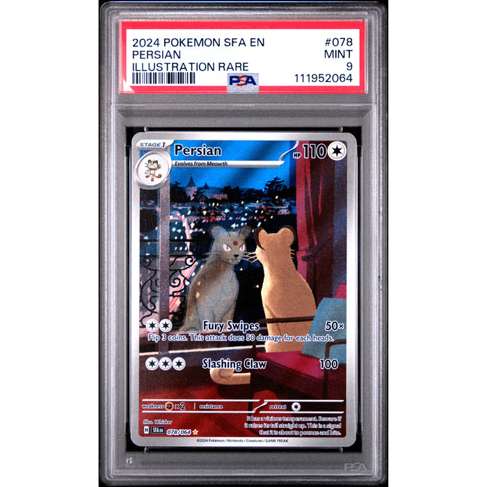 Pokémon TCG: Persian 078 PSA 9 - Shrouded Fables