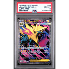 Pokémon TCG: Mega Manectric Ex #158 PSA 10 - Mega Evolution