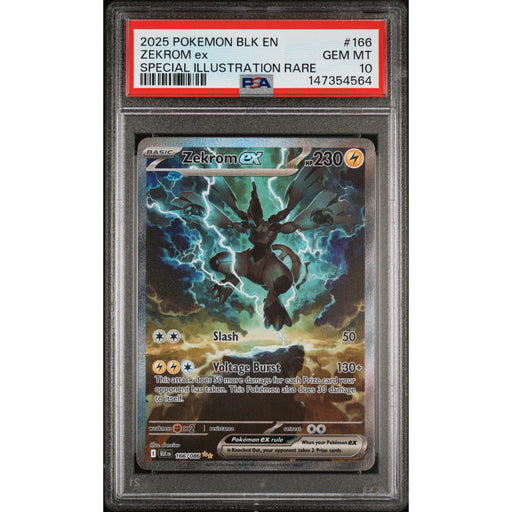 Pokémon TCG: Zekrom Ex #166 PSA 10 - Black Bolt-147354564
