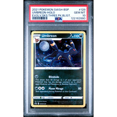 Pokémon TCG: Umbreon #129 PSA 10 Holo - Sword & Shield Black Star Promo