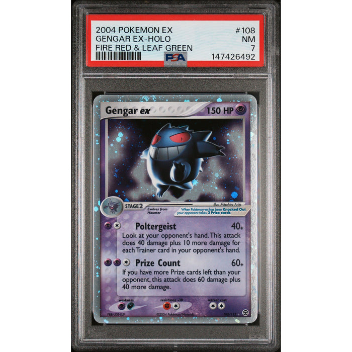 Pokémon TCG: Gengar Ex #108 PSA 7 - Fire Red & Leaf Green-147426492