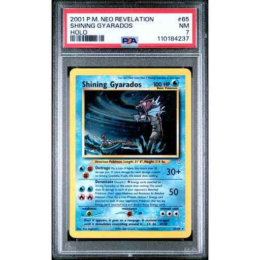 Pokémon TCG: Shining Gyarados #65 PSA 7 Holo - Neo Revelation-110184237