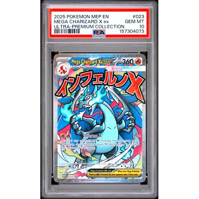 Pokémon TCG: Mega Charizard X Ex #023 PSA 10 - Mega Evolution Promo