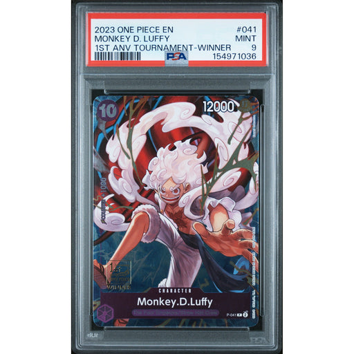One Piece TCG: Monkey D. Luffy #041 PSA 9-154971036