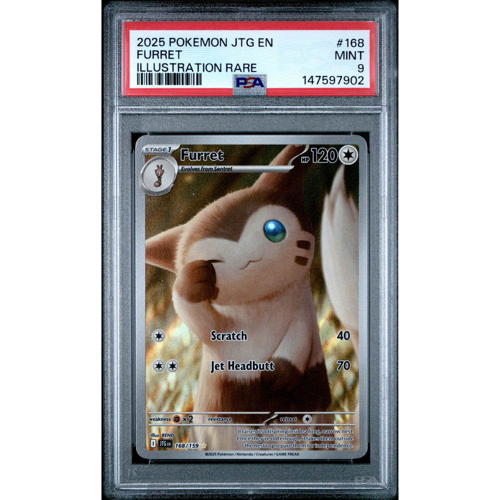 Pokémon TCG: Furret #168 PSA 9 - Journey Together