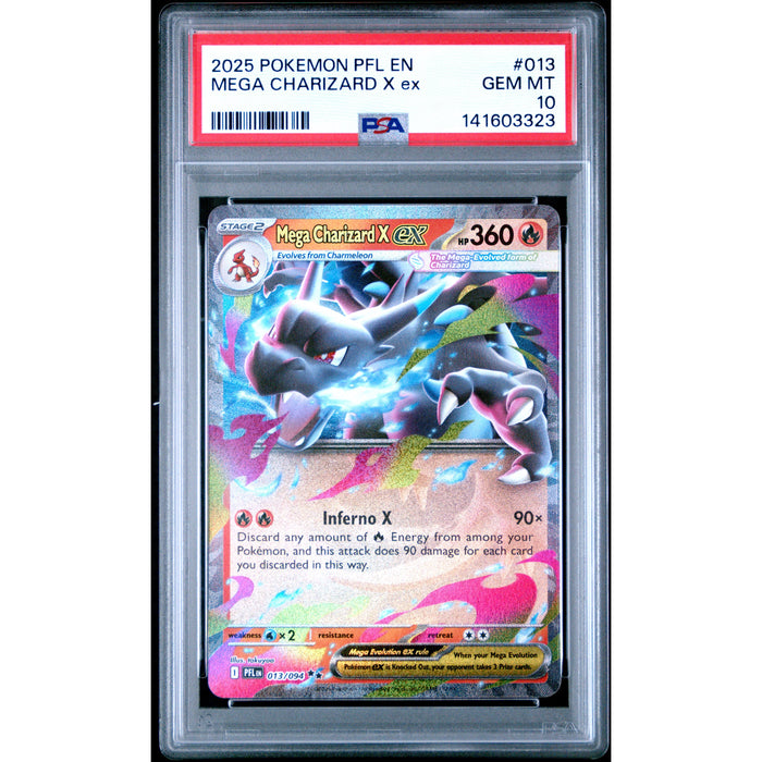 Pokémon TCG: Mega Charizard X Ex #013 PSA 10-141603323