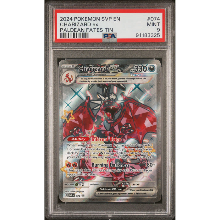 Pokémon TCG: Charizard Ex #074 PSA 9 - Scarlet & Violet Promo-91183325