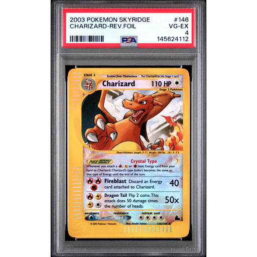 Pokémon TCG: Charizard #146 PSA 4 Reverse Holo - Skyridge-145624112