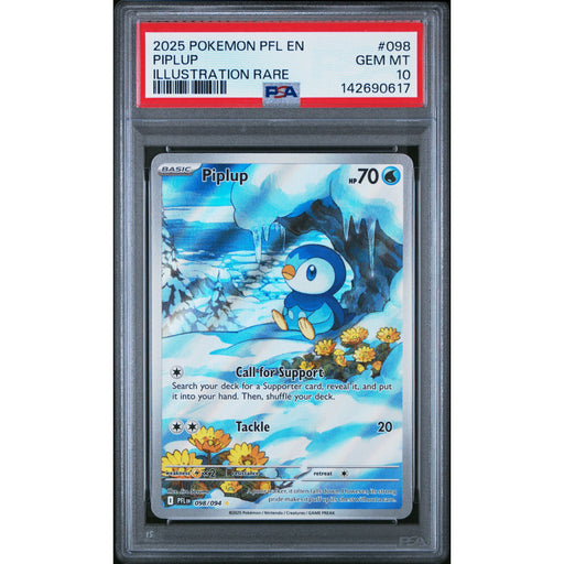 Pokémon TCG: Piplup #098 PSA 10 - Phantasmal Flames-142690617