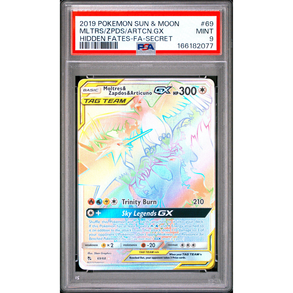 Pokémon TCG: Mltrs/Zpds/Artcn.Gx #69 PSA 9 - Hidden Fates