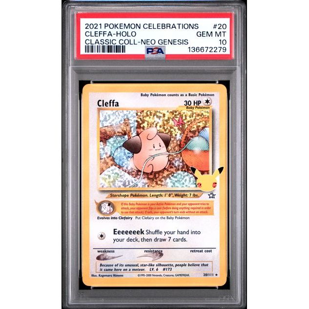 Pokémon TCG: Cleffa Holo #20 PSA 10-136672279