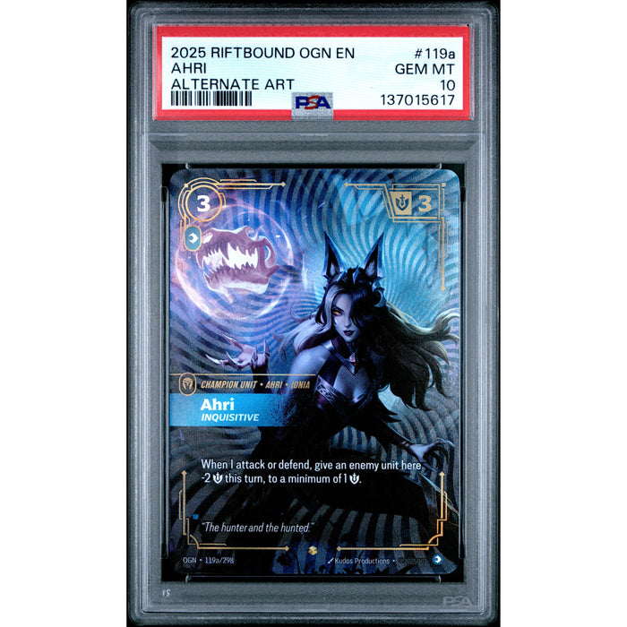 Riftbound: Ahri 119a PSA 10-137015617