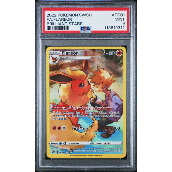Pokémon TCG: Flareon TG01 PSA 9 - Brilliant Stars-118819312