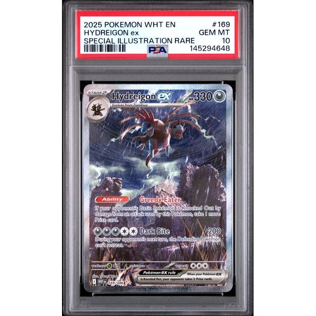 Pokémon TCG: Hydreigon Ex #169 PSA 10 - White Flare