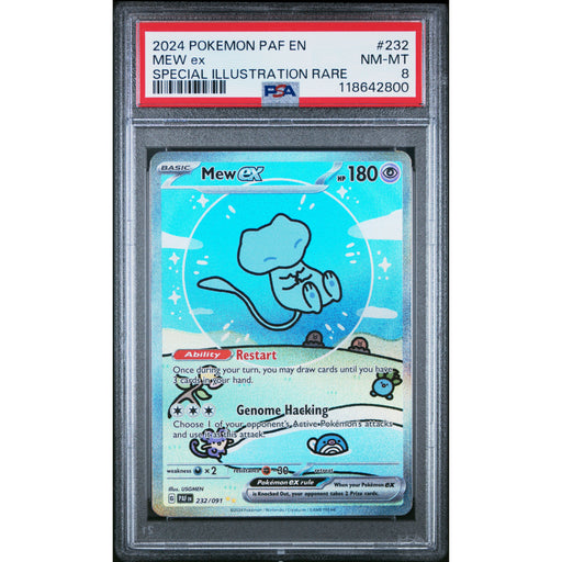 Pokémon TCG: Mew Ex 232 PSA 8 - Paldean Fates