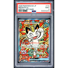 Pokémon TCG: Meowth Ex #114 PSA 9