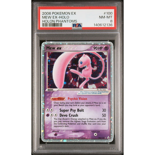 Pokémon TCG: Mew Ex Holo #100 PSA 8-140612136