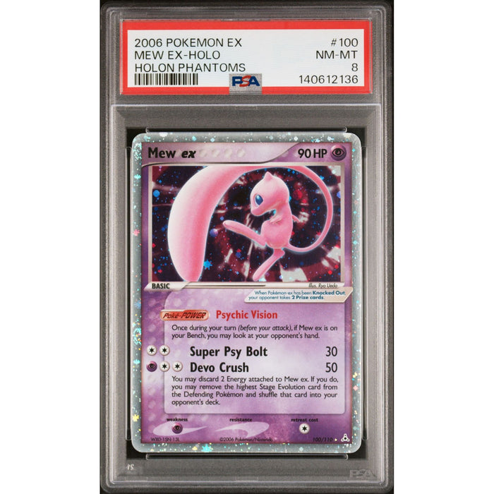 Pokémon TCG: Mew Ex Holo #100 PSA 8-140612136