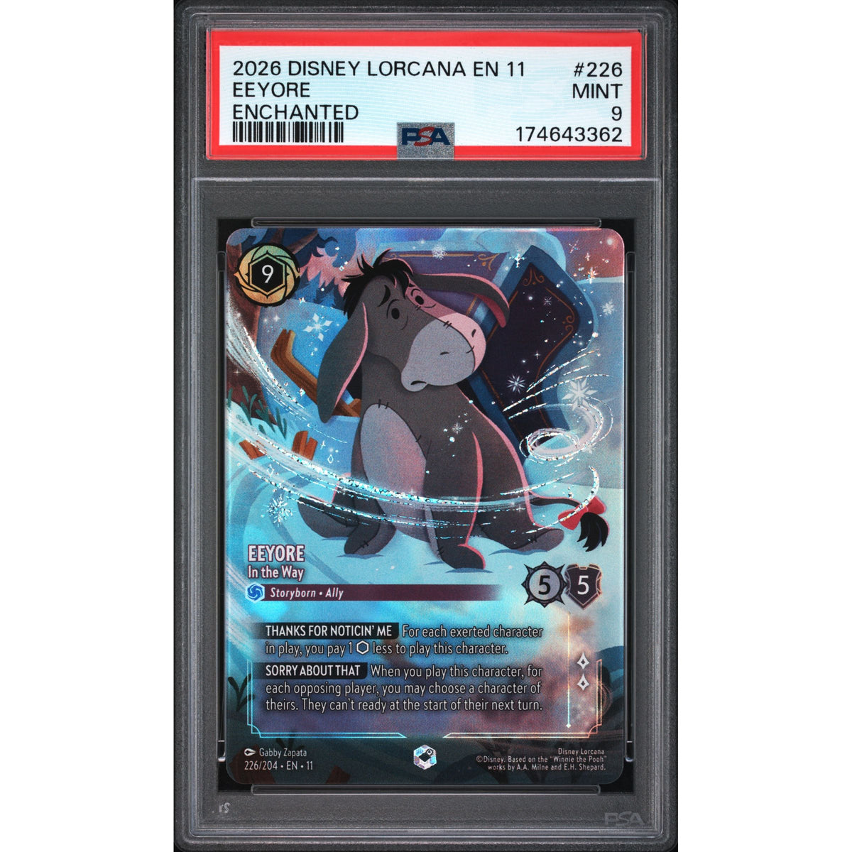 Lorcana: Eeyore #226 PSA 9-174643362