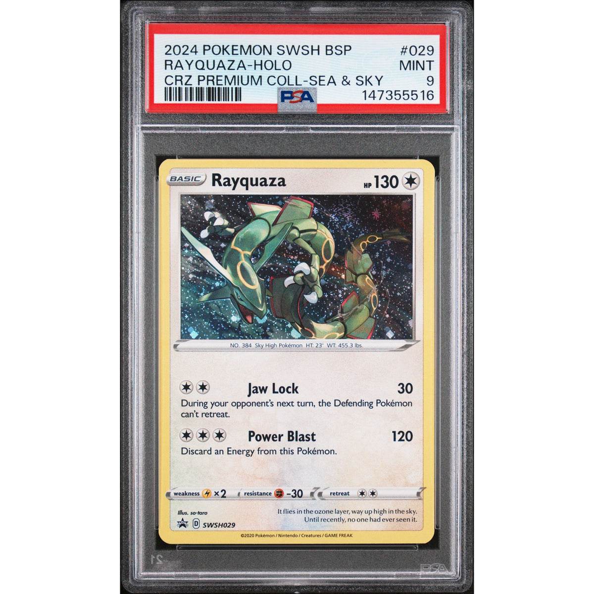 Pokémon TCG: Rayquaza Holo #029 PSA 9-147355516