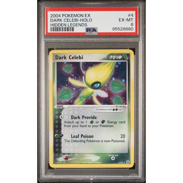 Pokémon TCG: Dark Celebi Holo #4 PSA 6-95528880