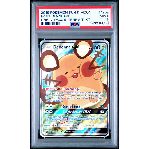 Pokémon TCG: Dedenne Gx 195a PSA 9 - Unbroken Bonds-143218053