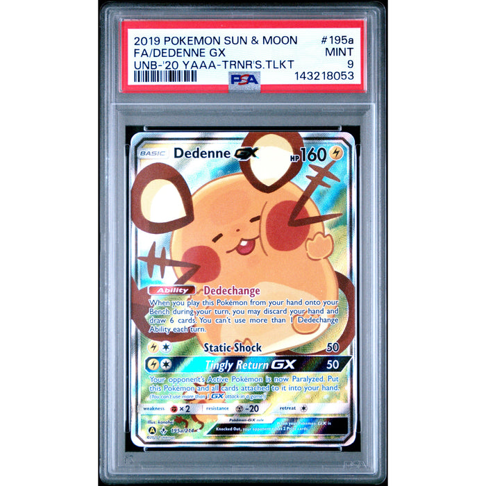 Pokémon TCG: Dedenne Gx 195a PSA 9 - Unbroken Bonds-143218053