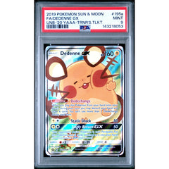 Pokémon TCG: Dedenne Gx 195a PSA 9 - Unbroken Bonds