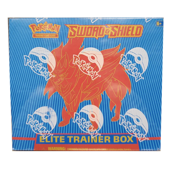 Sword & Shield Base Set Elite Trainer Box (Zamazenta) - 1st Print front