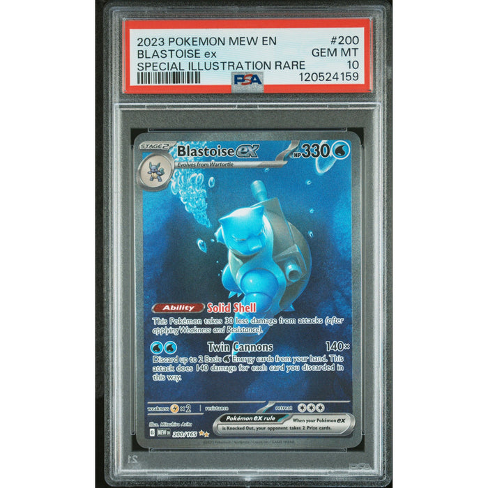 Pokémon TCG: Blastoise Ex #200 PSA 10-120524159
