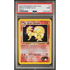 Pokémon TCG: Brock's Ninetales 3 PSA 9 - Gym Challenge