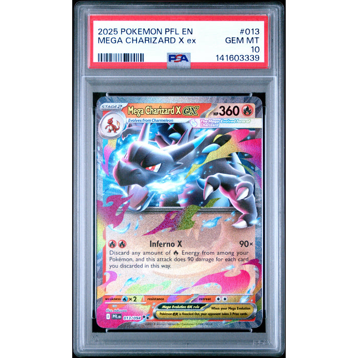 Pokémon TCG: Mega Charizard X Ex #013 PSA 10-141603339