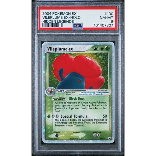 Pokémon TCG: Vileplume Ex Holo #100 PSA 8-101407807