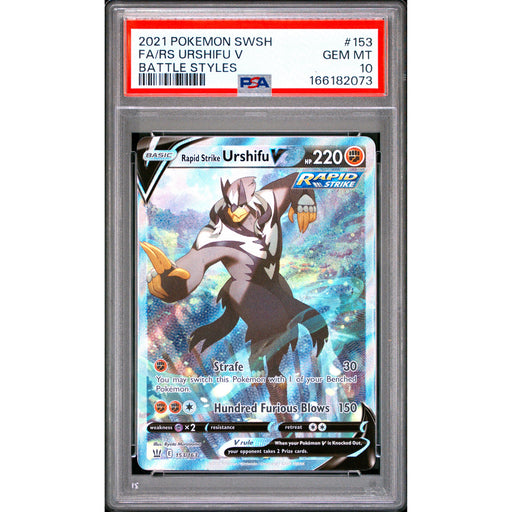 Pokémon TCG: Rs Urshifu V #153 PSA 10-166182073