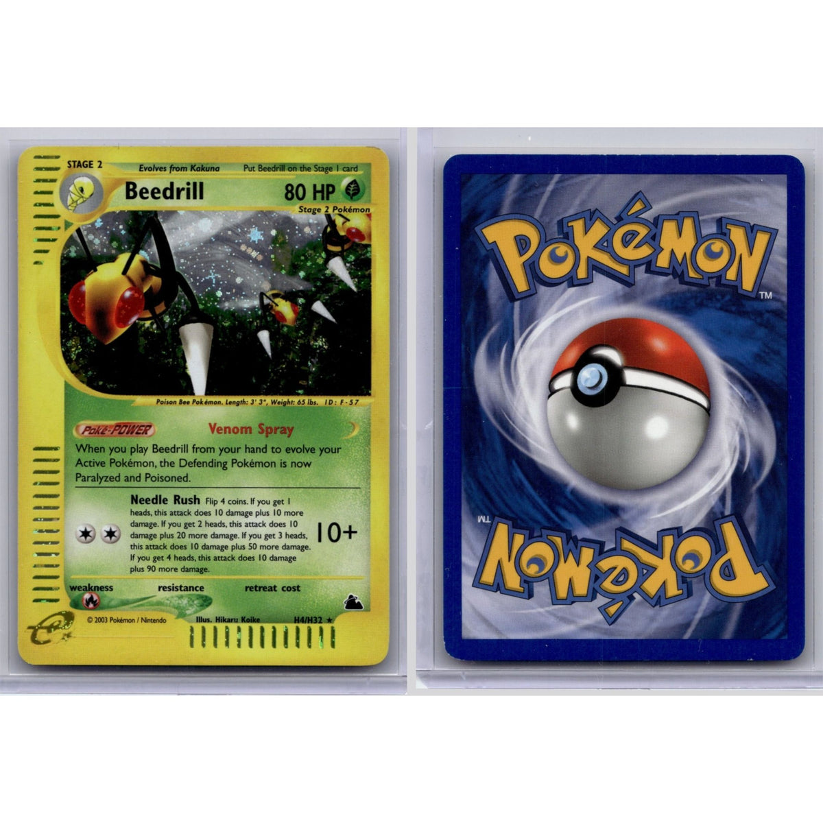 Pokémon TCG, Beedrill (Skyridge #H4)