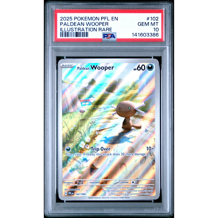 Pokémon TCG: Paldean Wooper #102 PSA 10-141603386